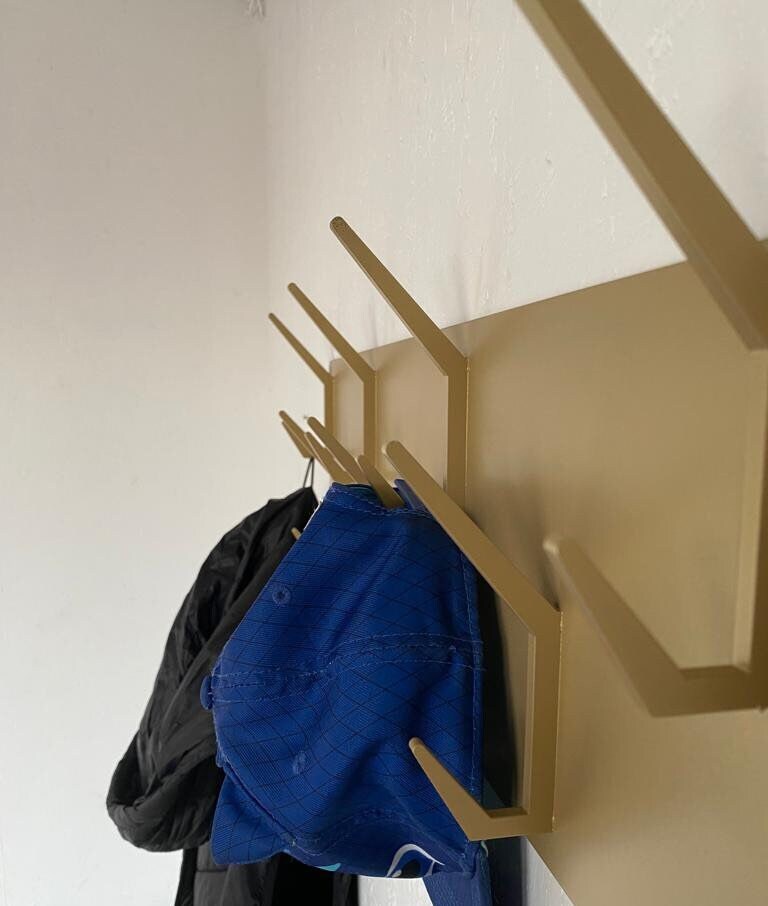 Metal Industrial Style Steel Coat & Hat Rack Covered With Powder ...