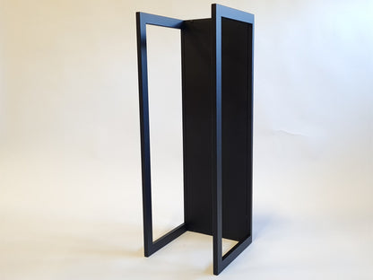 ELEGANT WALL FIREWOOD rack with wall protector/ metal plate/ Larger size