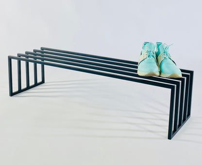 Ultra modern industrial style STEEL SHOE RACK