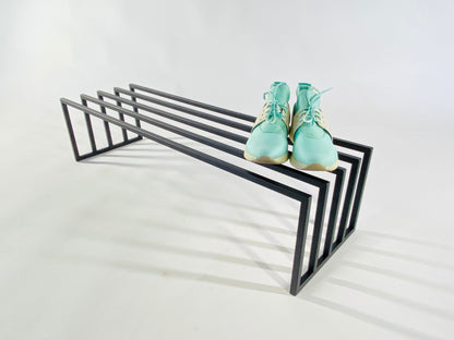 Ultra modern industrial style STEEL SHOE RACK