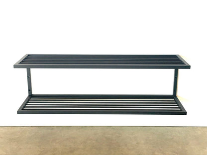 Wall mounted industrial style STEEL SHOE RACK