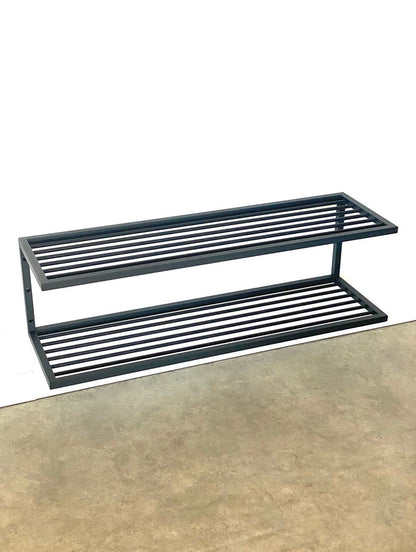 Wall mounted industrial style STEEL SHOE RACK